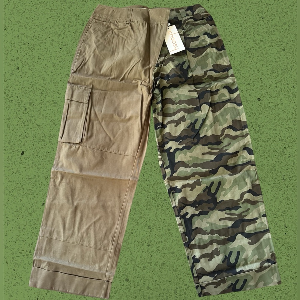 Choosy Camo and Olive Cargo Pants
